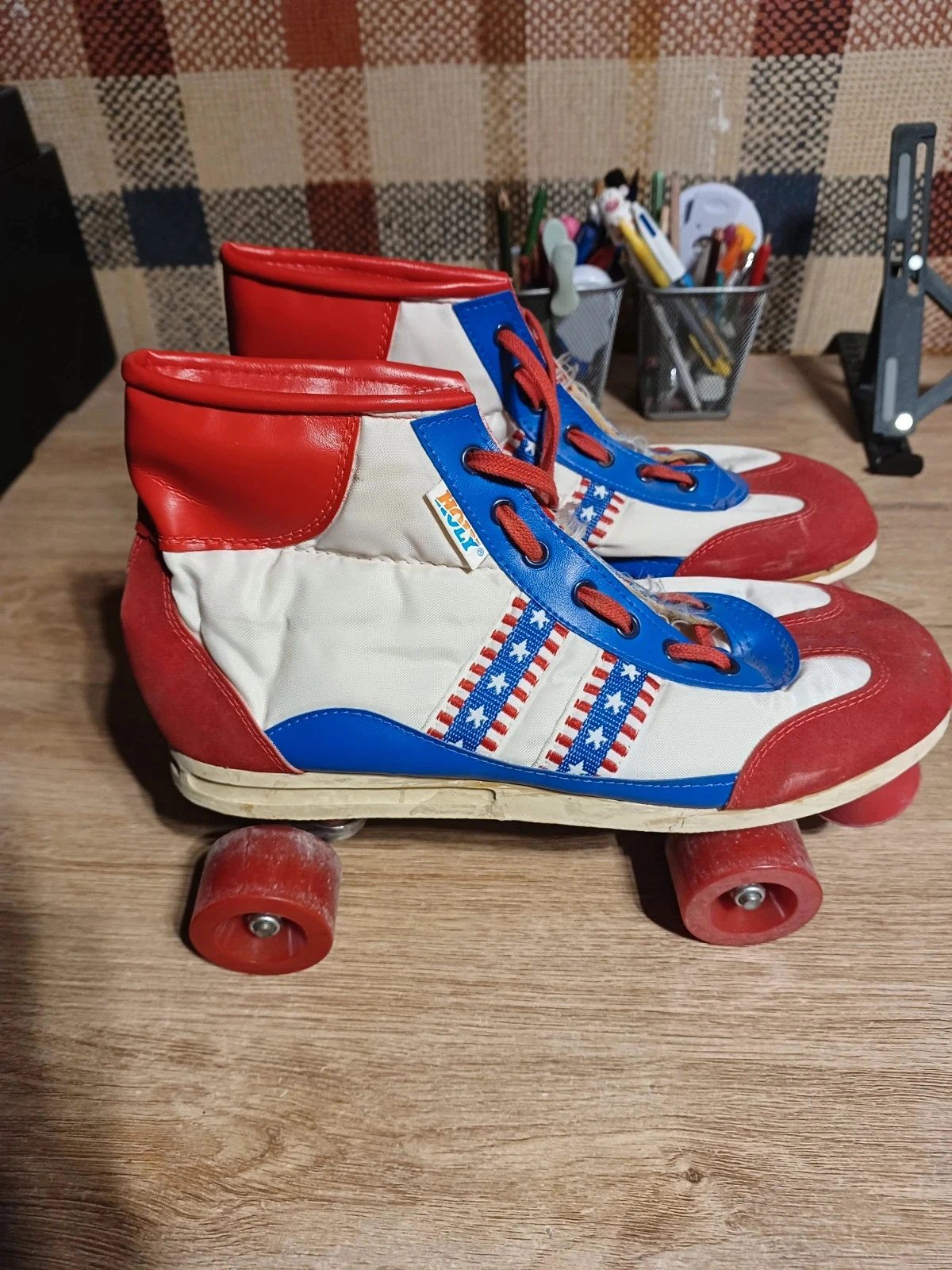 Paire de patins à roulettes roller vintage holy 45
